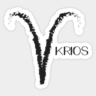 Aries zodiac sign Sticker